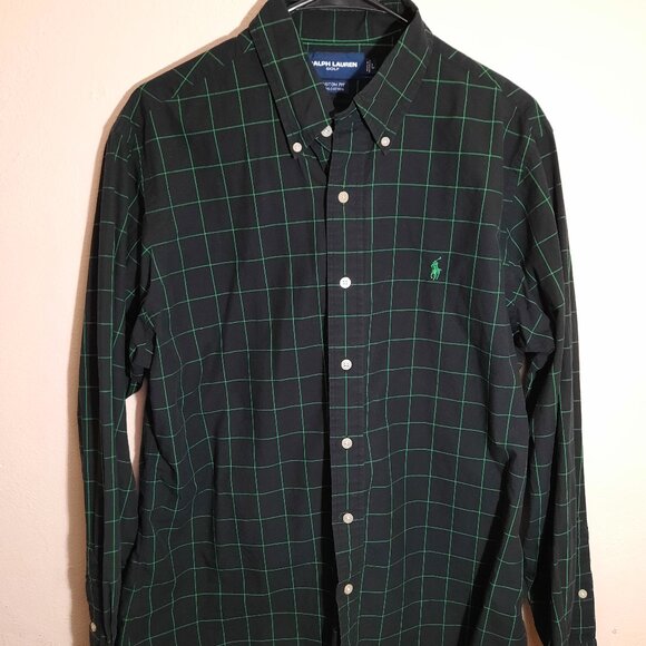 Ralph Lauren Other - Ralph Lauren Golf Mens Large Button Up Shirt Long Sleeves Custom Fit Checkered
